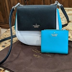 Kate Spade Color Block Purse & Matching Wallet